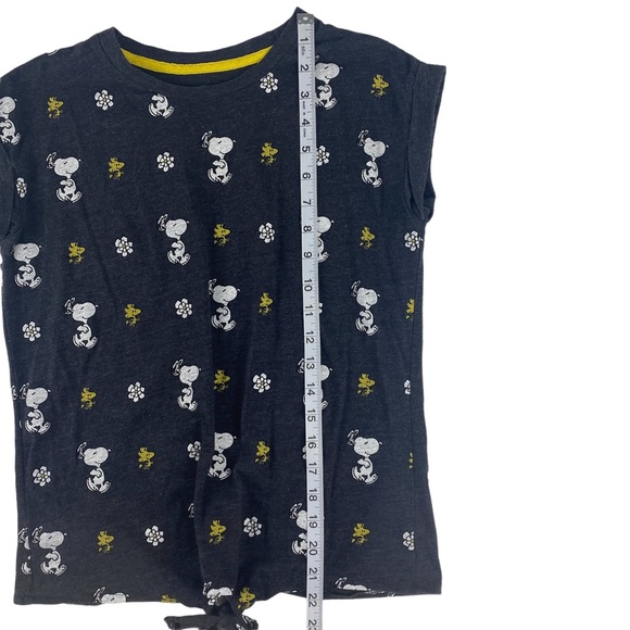 Peanuts Snoopy Women's TShirt with Tie Detail Size XS - Picture 7 of 8